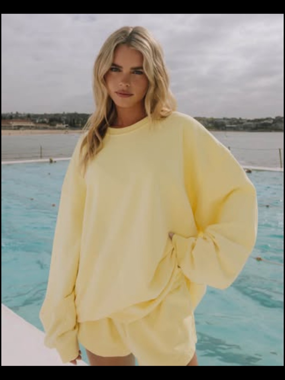 Daily Drills Lemonade Oversized Crewneck Sweatshirt